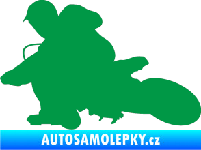 Samolepka Motorka 005 levá motokros zelená