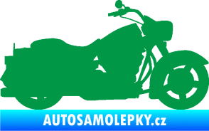 Samolepka Motorka 045 pravá Harley Davidson zelená