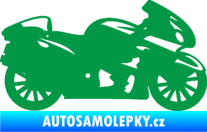 Samolepka Motorka 048 pravá silniční zelená