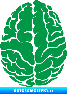 Samolepka Mozek 001 levá zelená