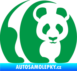 Samolepka Panda 001 pravá zelená