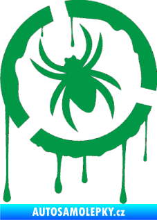 Samolepka Pavouk 001  levá zelená