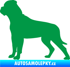 Samolepka Pes 150 levá bullmastif zelená