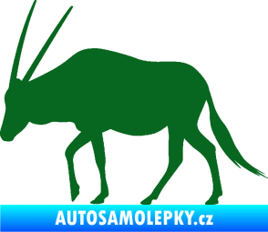 Samolepka Antilopa 001 levá tmavě zelená