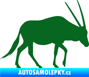 Samolepka Antilopa 001 pravá tmavě zelená