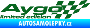 Samolepka Aygo limited edition pravá tmavě zelená