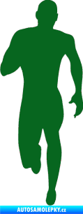 Samolepka Běžec 005 levá tmavě zelená