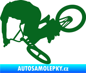 Samolepka Biker 001 levá tmavě zelená
