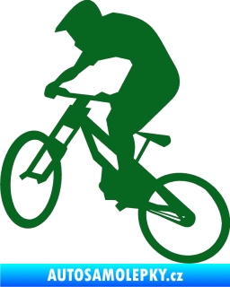 Samolepka Biker 002 levá tmavě zelená