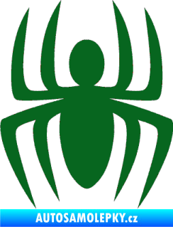 Samolepka Pavouk 005 tmavě zelená