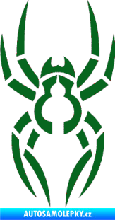 Samolepka Pavouk 006 tmavě zelená