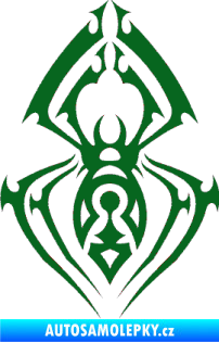 Samolepka Pavouk 009 tmavě zelená