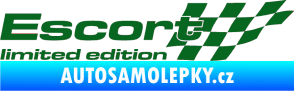 Samolepka Escort limited edition pravá tmavě zelená