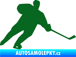 Samolepka Hokejista 014 pravá tmavě zelená