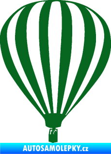 Samolepka Horkovzdušný balón 001  tmavě zelená
