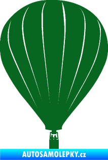 Samolepka Horkovzdušný balón 002 tmavě zelená