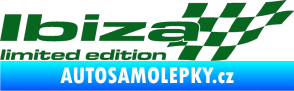 Samolepka Ibiza limited edition pravá tmavě zelená