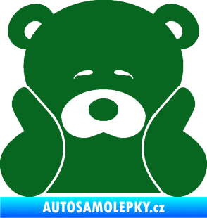 Samolepka JDM medvídek tmavě zelená