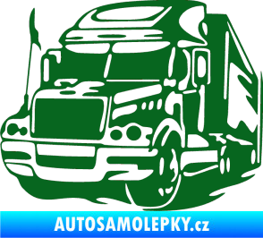 Samolepka Kamion 002 levá nákladní auto tmavě zelená