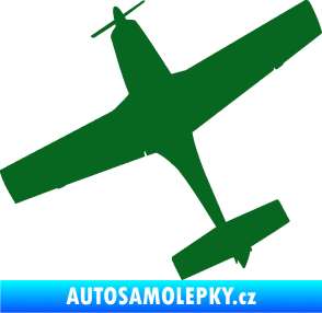 Samolepka Letadlo 003 levá tmavě zelená