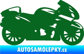 Samolepka Motorka 048 pravá silniční tmavě zelená