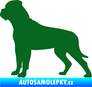 Samolepka Pes 150 levá bullmastif tmavě zelená
