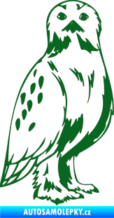 Samolepka Predators 061 pravá sova tmavě zelená