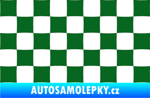 Samolepka Šachovnice 002 tmavě zelená