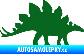 Samolepka Stegosaurus 001 pravá tmavě zelená