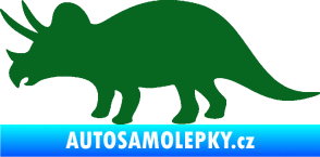 Samolepka Triceratops 001 levá tmavě zelená