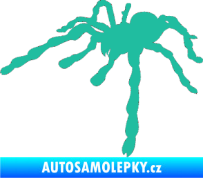Samolepka Pavouk 013 - levá tyrkysová