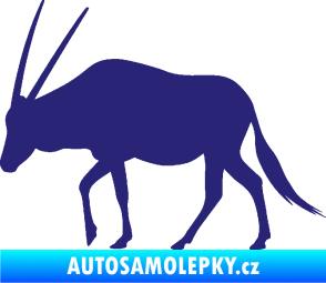 Samolepka Antilopa 001 levá střední modrá
