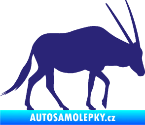 Samolepka Antilopa 001 pravá střední modrá