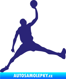 Samolepka Basketbal 016 pravá střední modrá