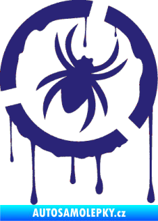 Samolepka Pavouk 001 - pravá střední modrá