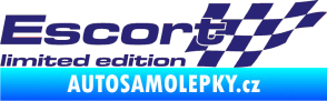 Samolepka Escort limited edition pravá střední modrá