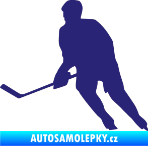 Samolepka Hokejista 013 levá střední modrá