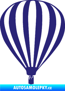 Samolepka Horkovzdušný balón 001  střední modrá