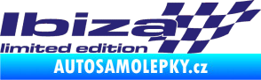 Samolepka Ibiza limited edition pravá střední modrá