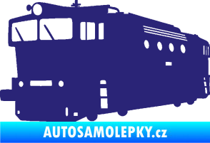 Samolepka Lokomotiva 001 levá střední modrá