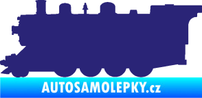 Samolepka Lokomotiva 002 levá střední modrá