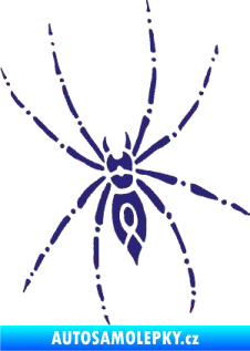 Samolepka Pavouk 011 levá střední modrá