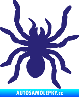 Samolepka Pavouk 014 pravá střední modrá