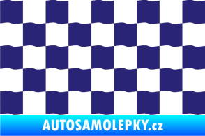 Samolepka Šachovnice 003 střední modrá