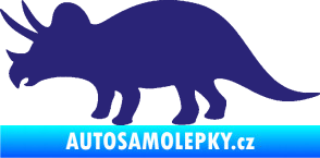 Samolepka Triceratops 001 levá střední modrá