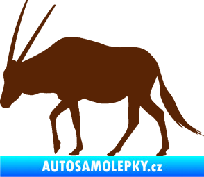 Samolepka Antilopa 001 levá hnědá