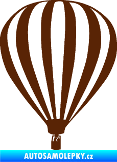 Samolepka Horkovzdušný balón 001  hnědá
