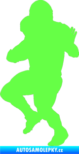 Samolepka Americký fotbal 009 levá Fluorescentní zelená