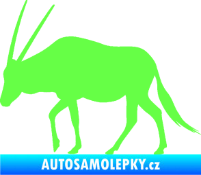 Samolepka Antilopa 001 levá Fluorescentní zelená