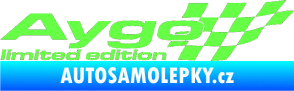Samolepka Aygo limited edition pravá Fluorescentní zelená